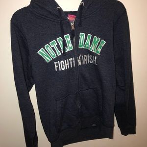 Notre Dame Full Zip Sweatshirt